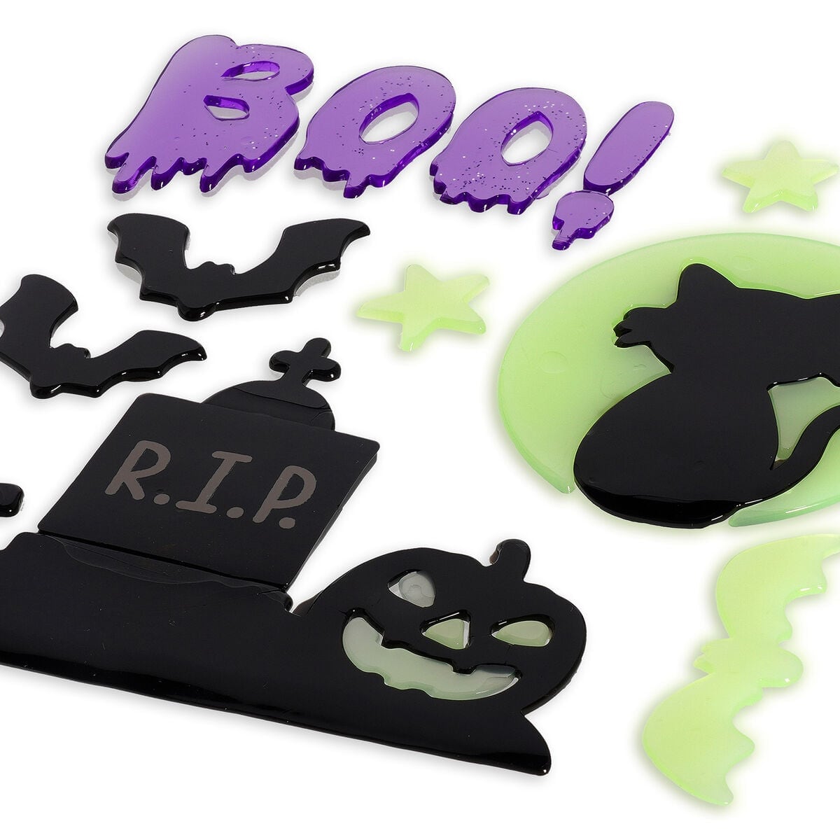 Selvlysende Halloween Gel Stickers fra Legami