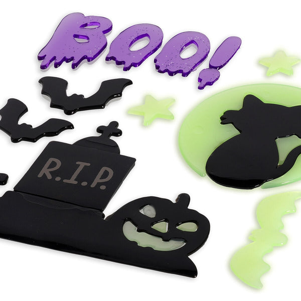 Selvlysende Halloween Gel Stickers