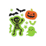 Selvlysende Halloween Gel Stickers med Skelet fra Legami