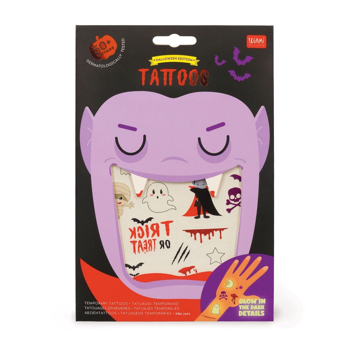 Tattovering med Halloween fra Legami