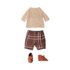 Bukser og Strikket Sweater i Off White (Str. 4)