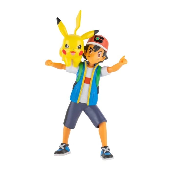 Battle Figurer Ash og Pikachu fra Pokemon
