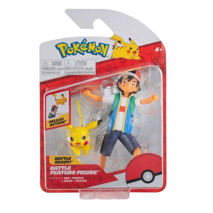 Battle Figurer Ash og Pikachu fra Pokemon