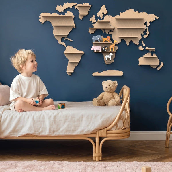 Verdenskorthylde til Dyr fra SpeedyMonkey